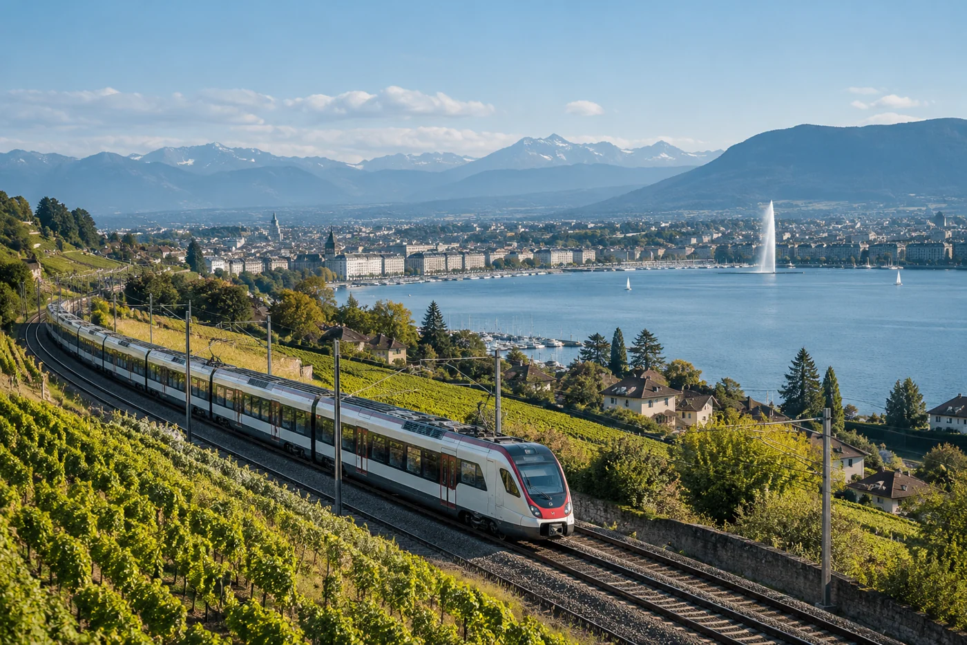 Cross-border commute toward Geneva